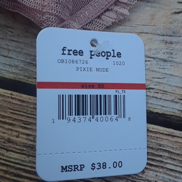 Free People Gabriella Lace Bralette Pixie Nude - Picture 11 of 12